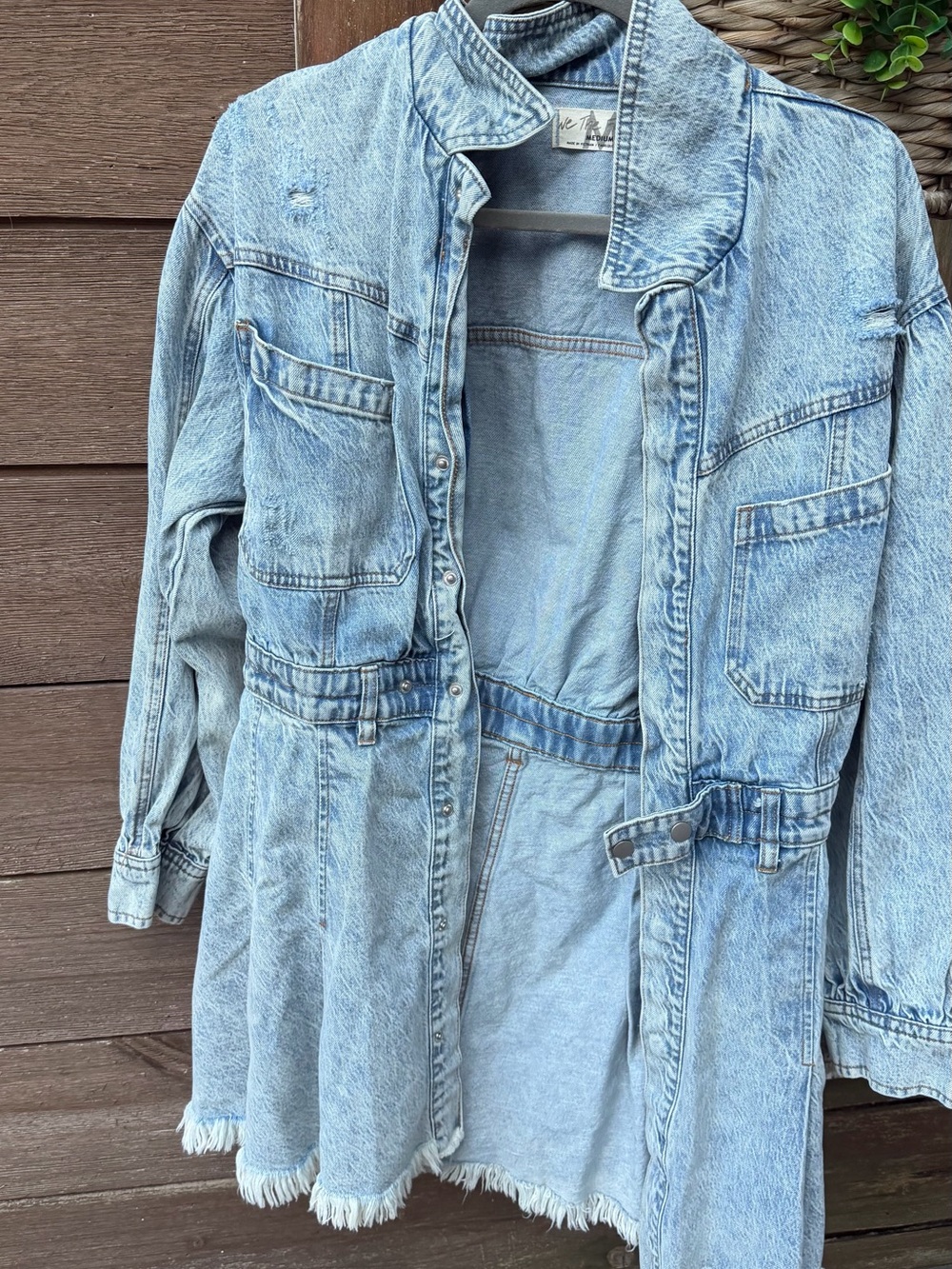 We The Free Light Wash Denim Jacket